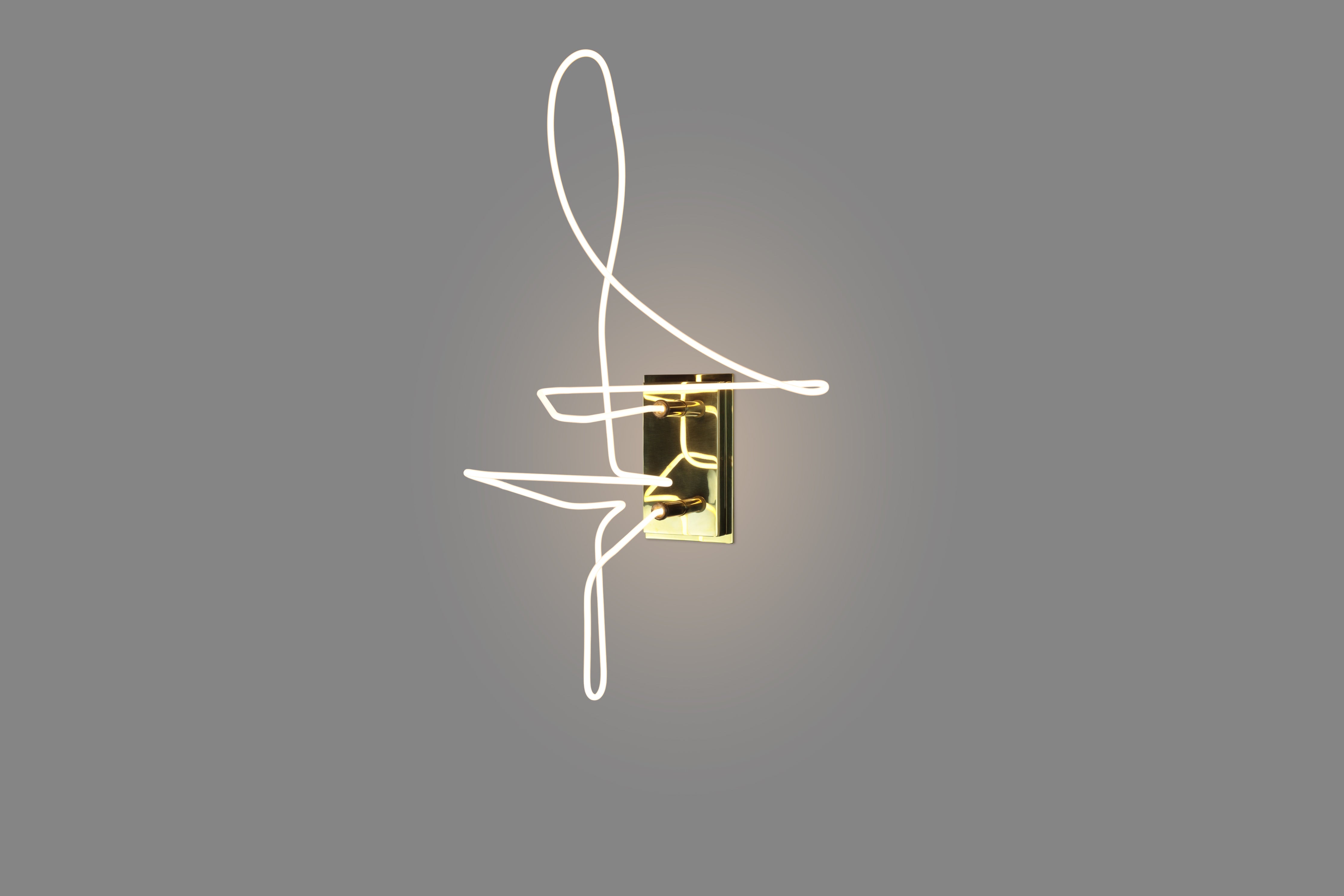 Neon Line Study Sconce