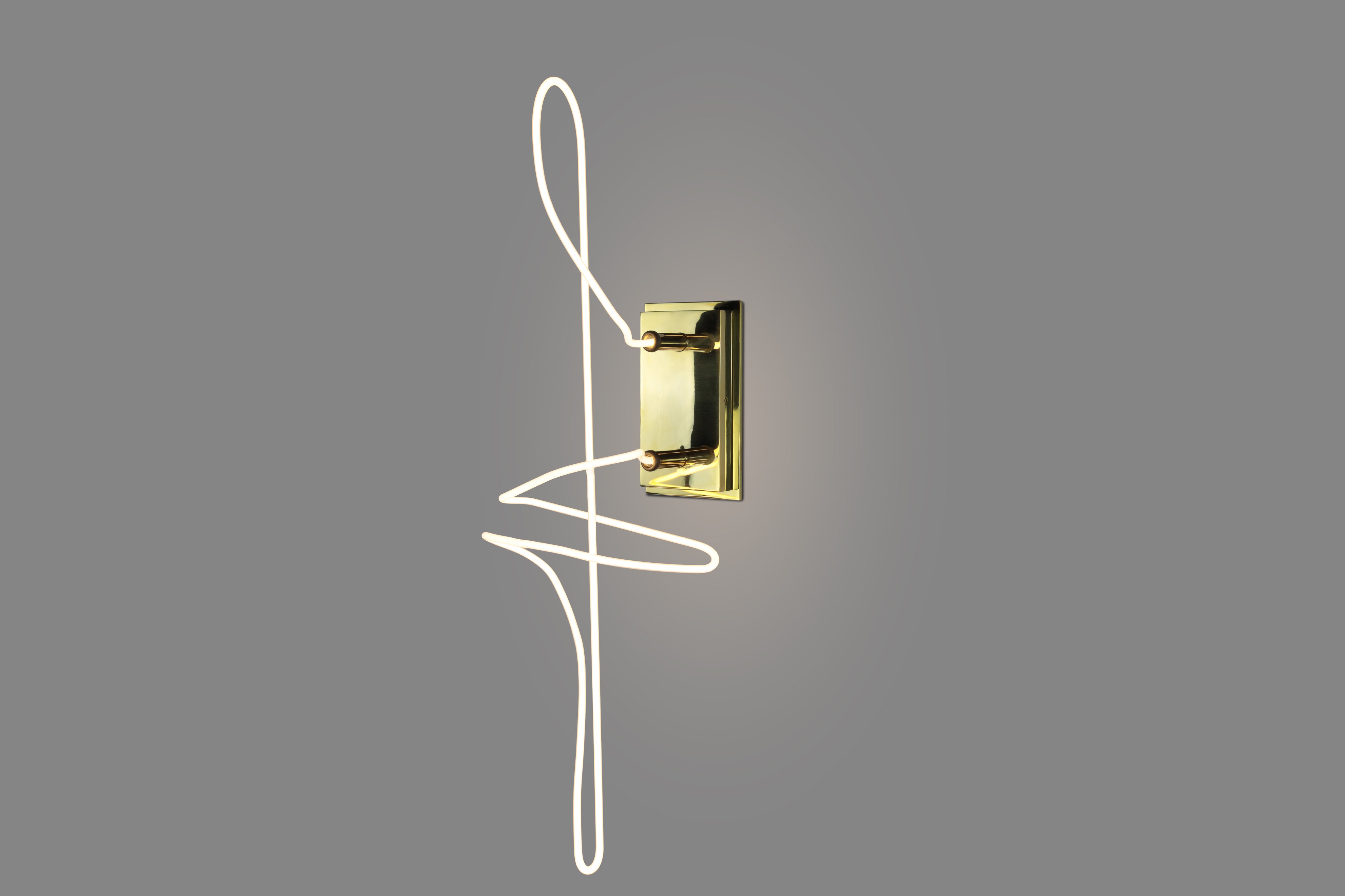 Neon Line Study Sconce