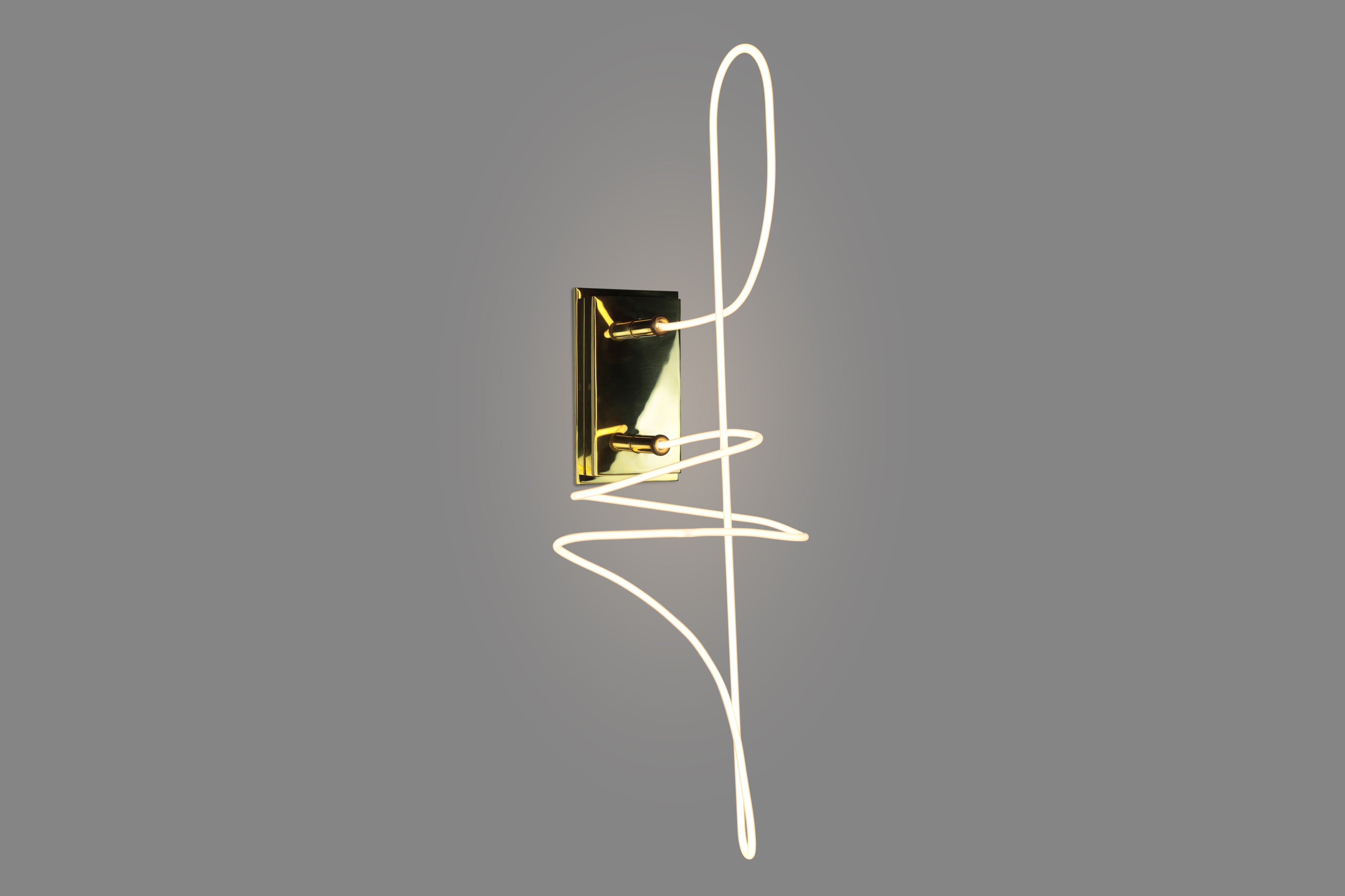 Neon Line Study Sconce