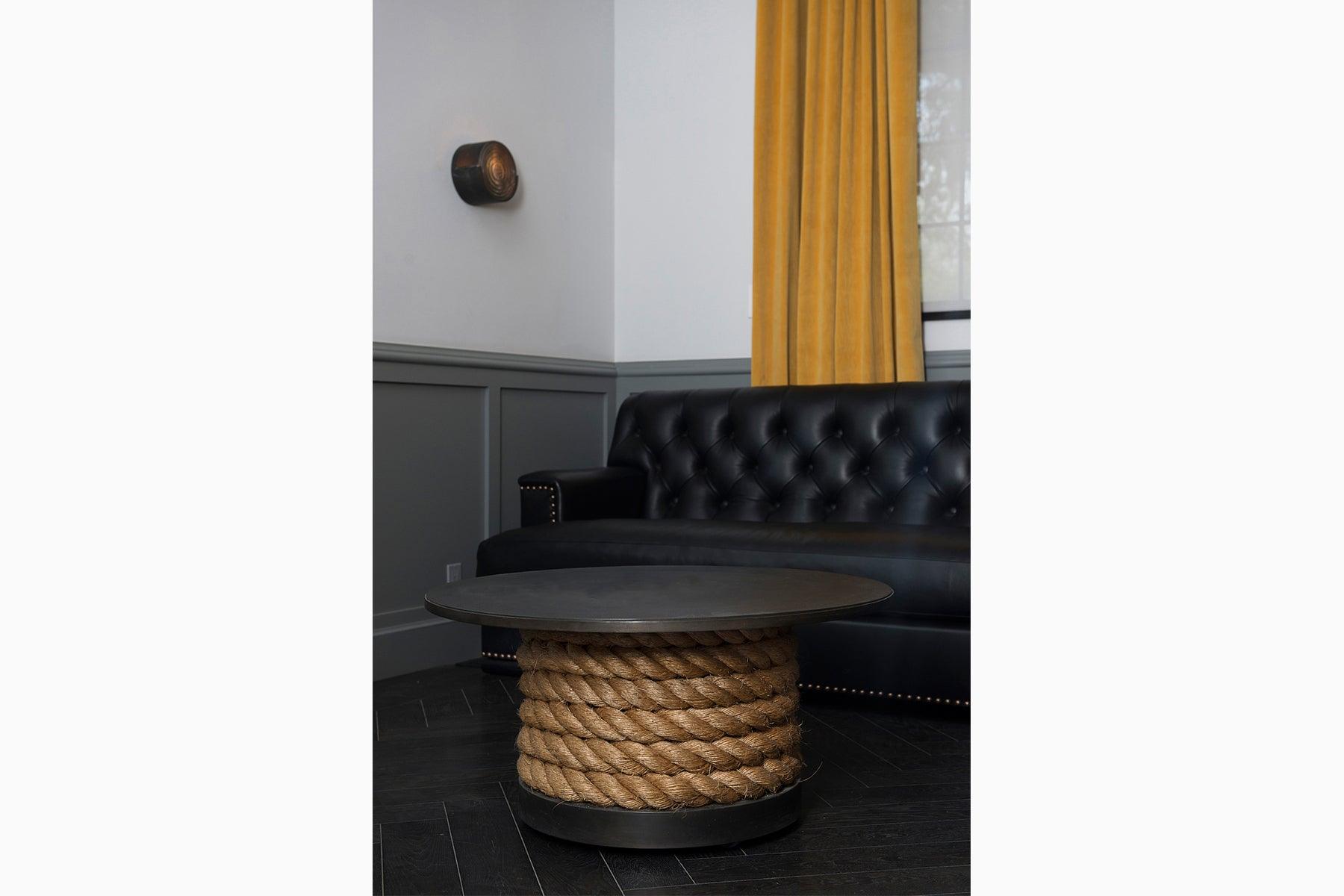 Steel and Rope Coffee Table