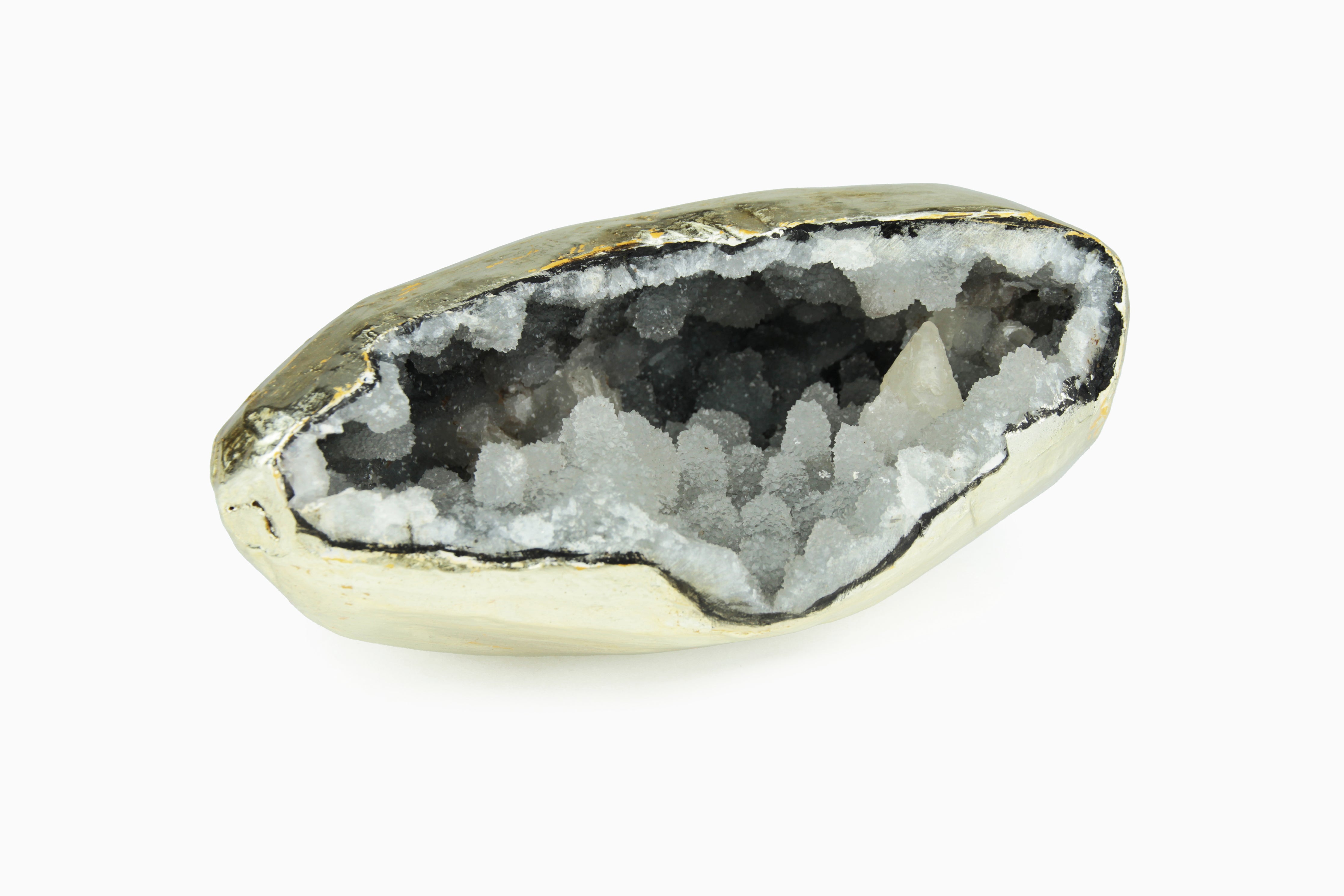 Gold Gilt Crystal Geodes