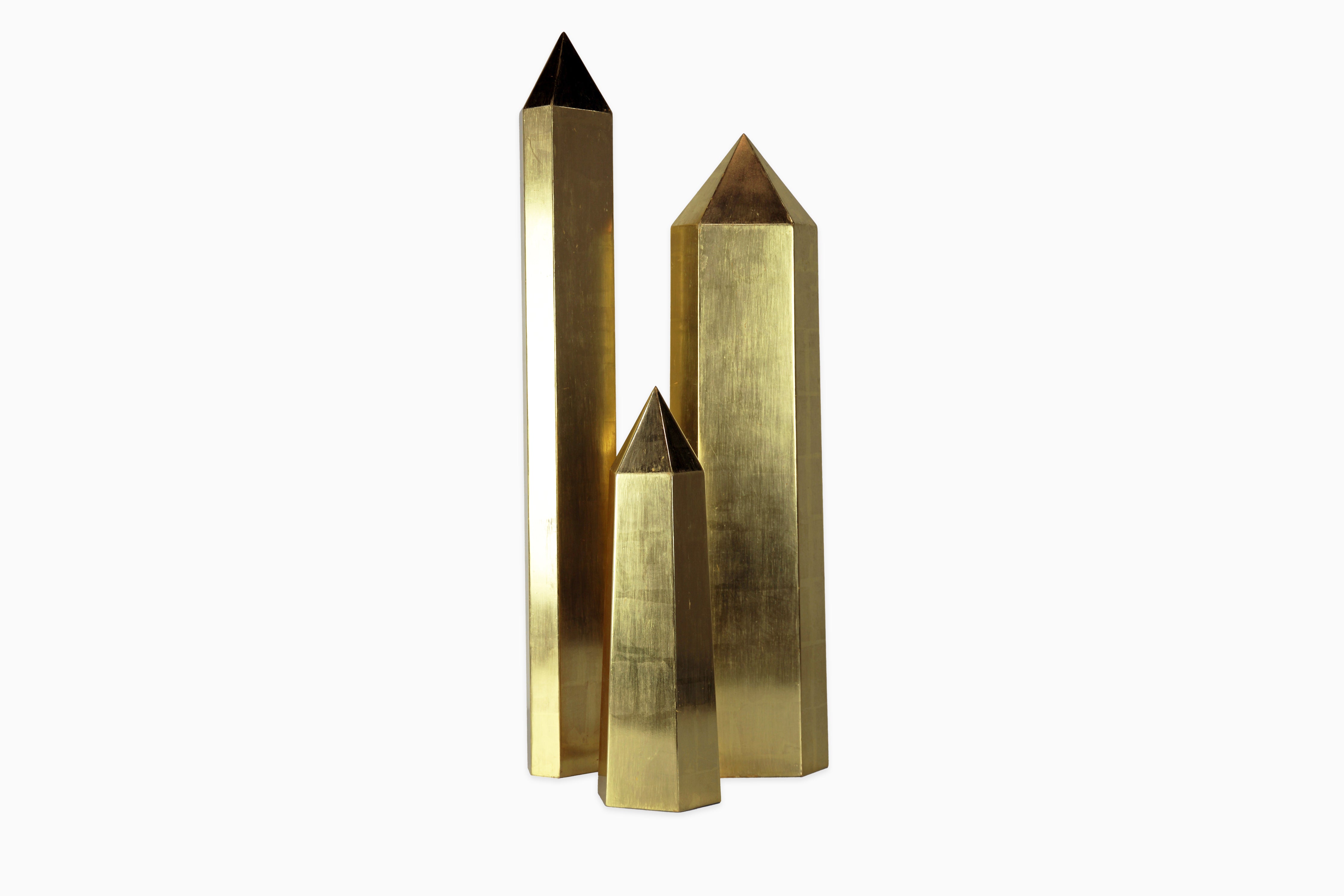 Gold Gilt Crystal Sculptures