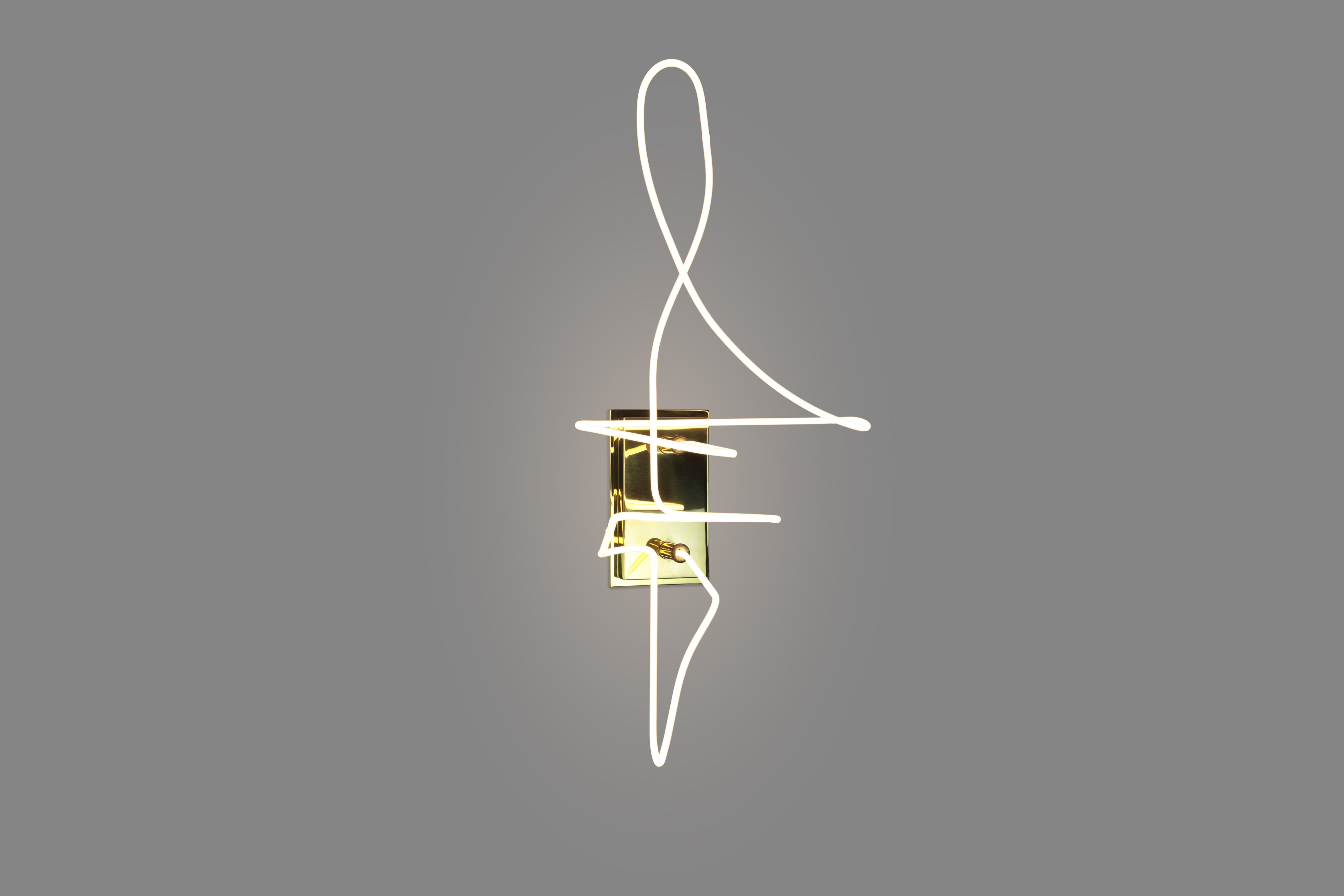 Neon Line Study Sconce