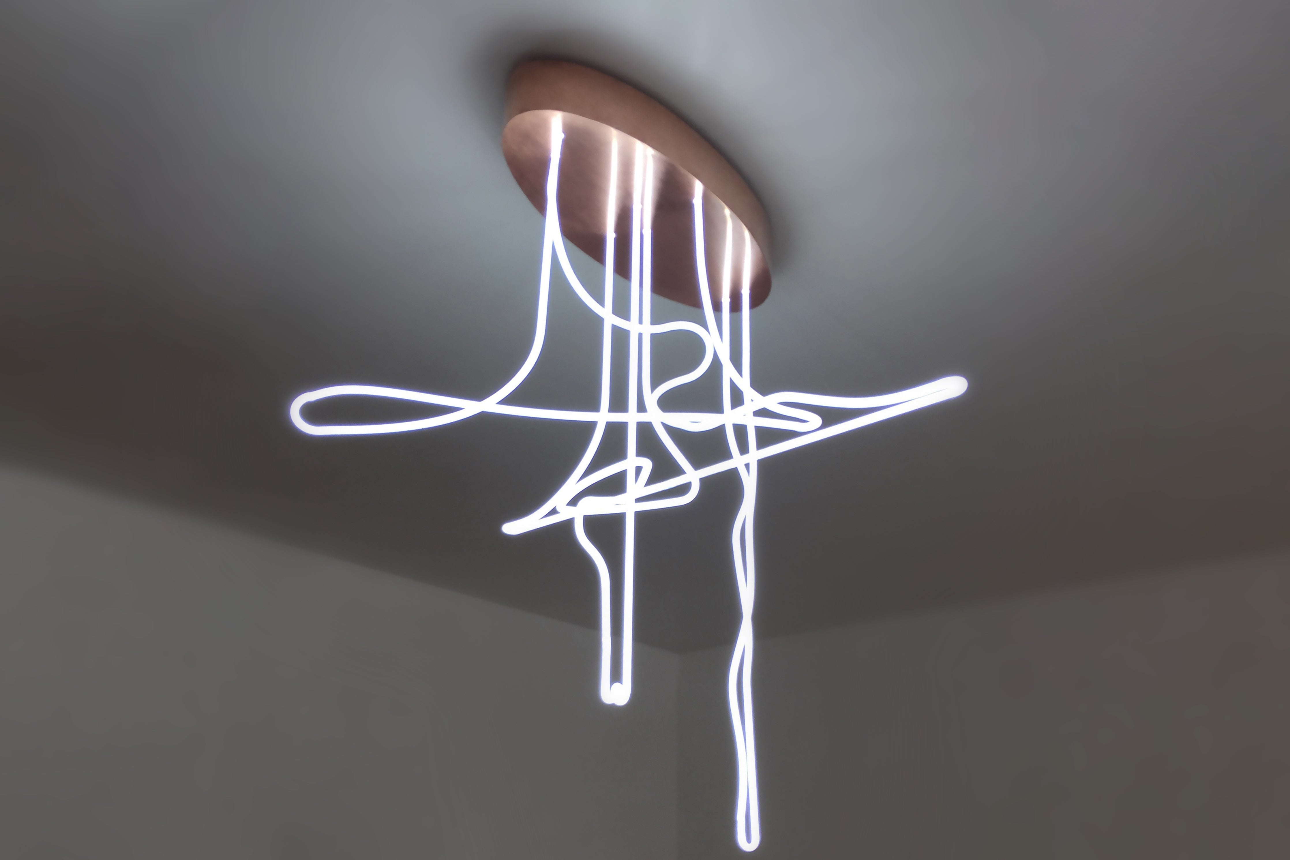 Neon Line Study Chandelier