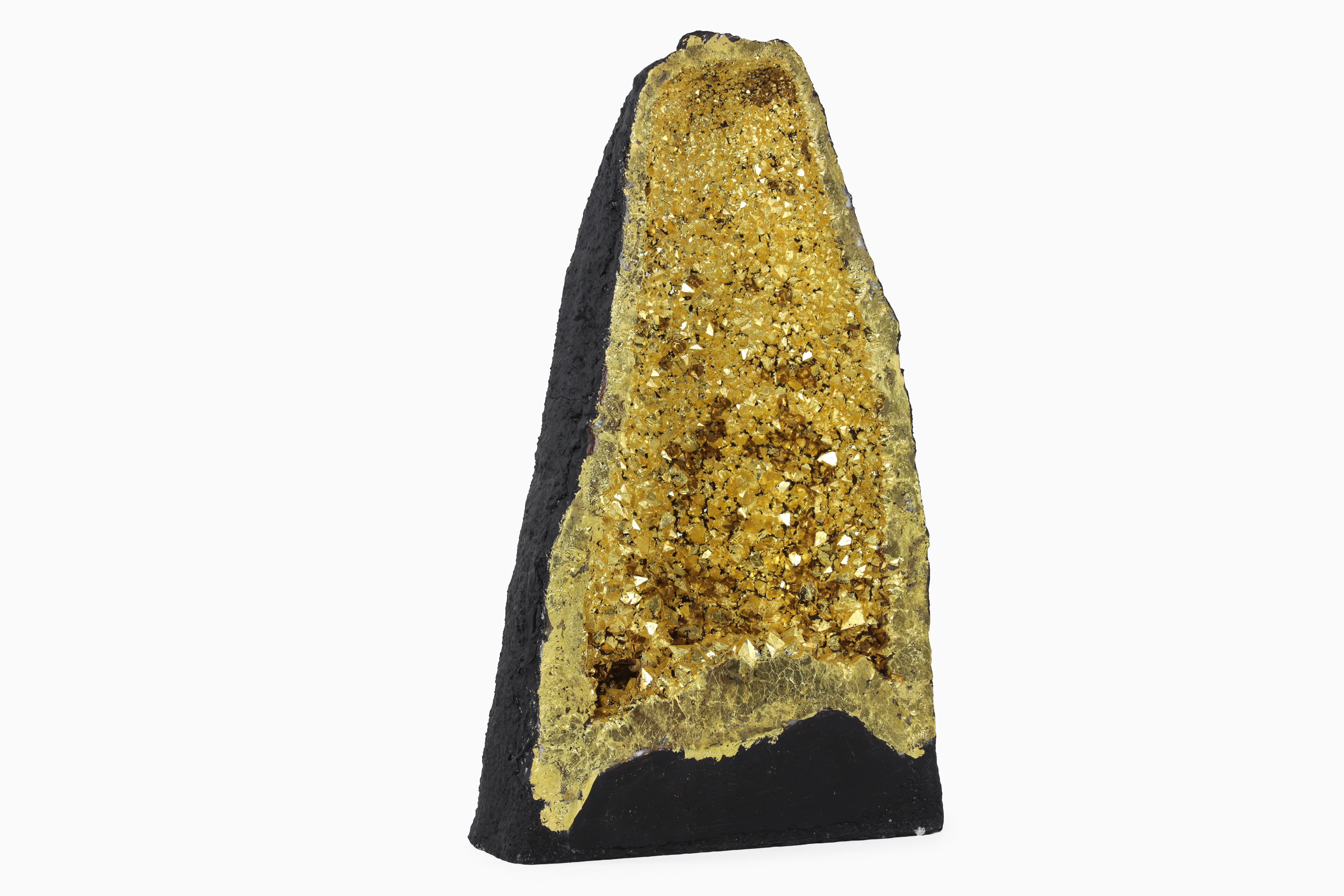 Gazing Golden Cathedral Geode